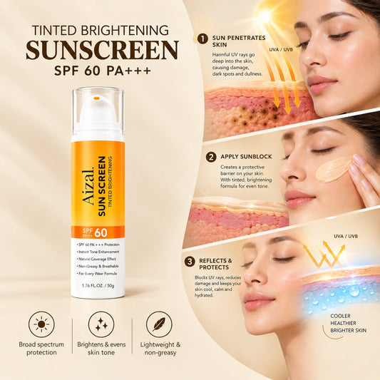 Tinted Brightening Sunscreen SPF 60 PA+++ UV Protection