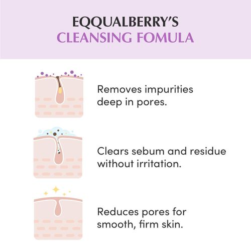Eqqual berry Purple Rice Pore Purifying Pack Cleanser 130g