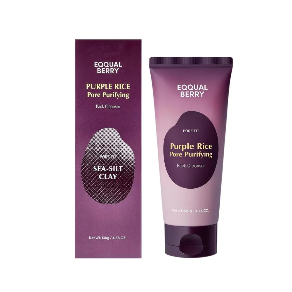 Eqqual berry Purple Rice Pore Purifying Pack Cleanser 130g