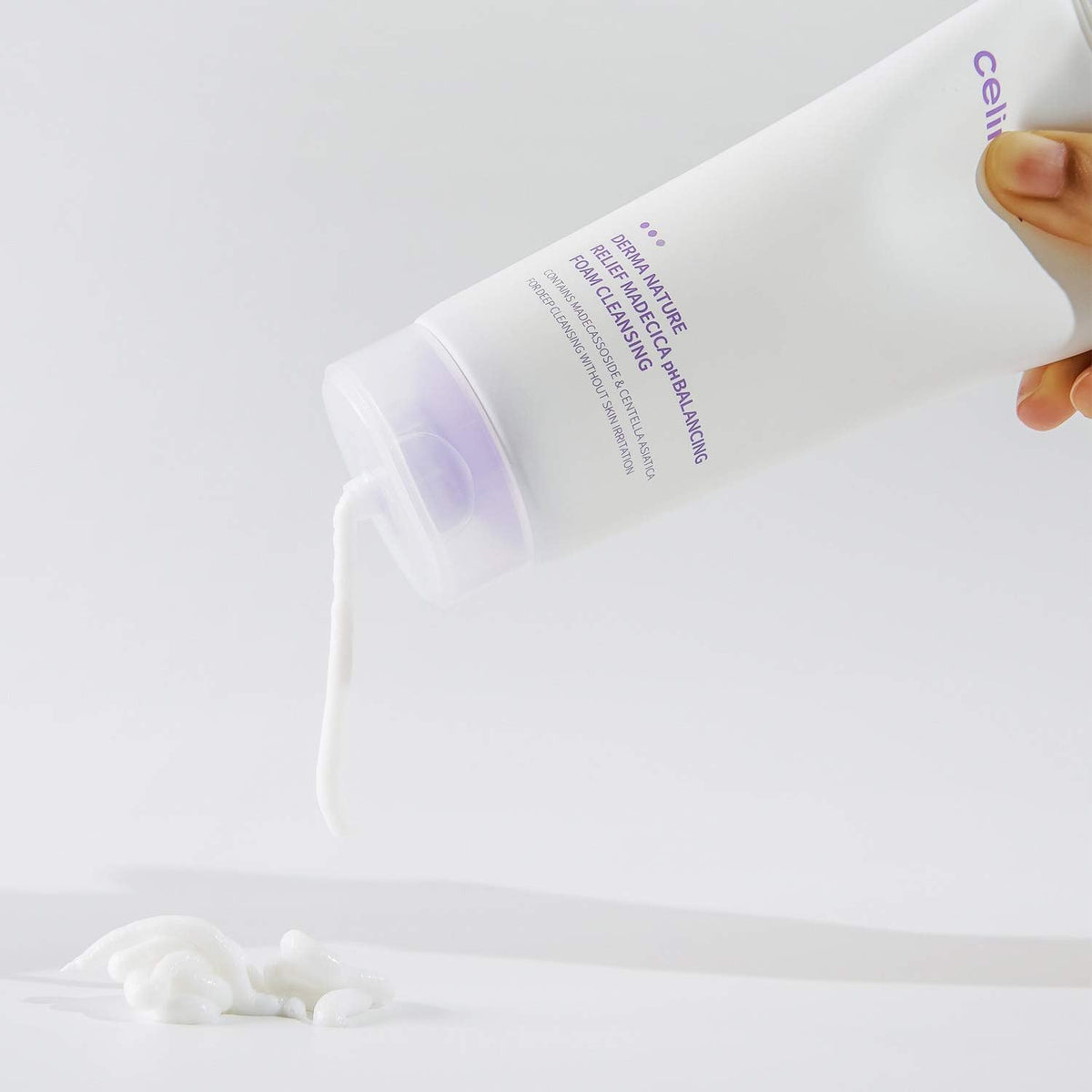 [Celimax] Derma Nature Relief Madecica pH Balancing Foam Cleansing - Suitable for Sensitive Skin 150ml