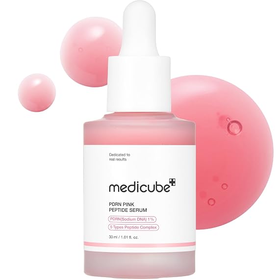 medicube PDRN Pink Peptide Serum with Salmon DNA, Firmer, Even-Looking Skin