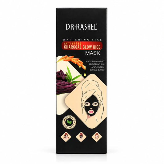 Dr. Rashel Activated Charcoal Glow Rice Mask whitening face mask packaging