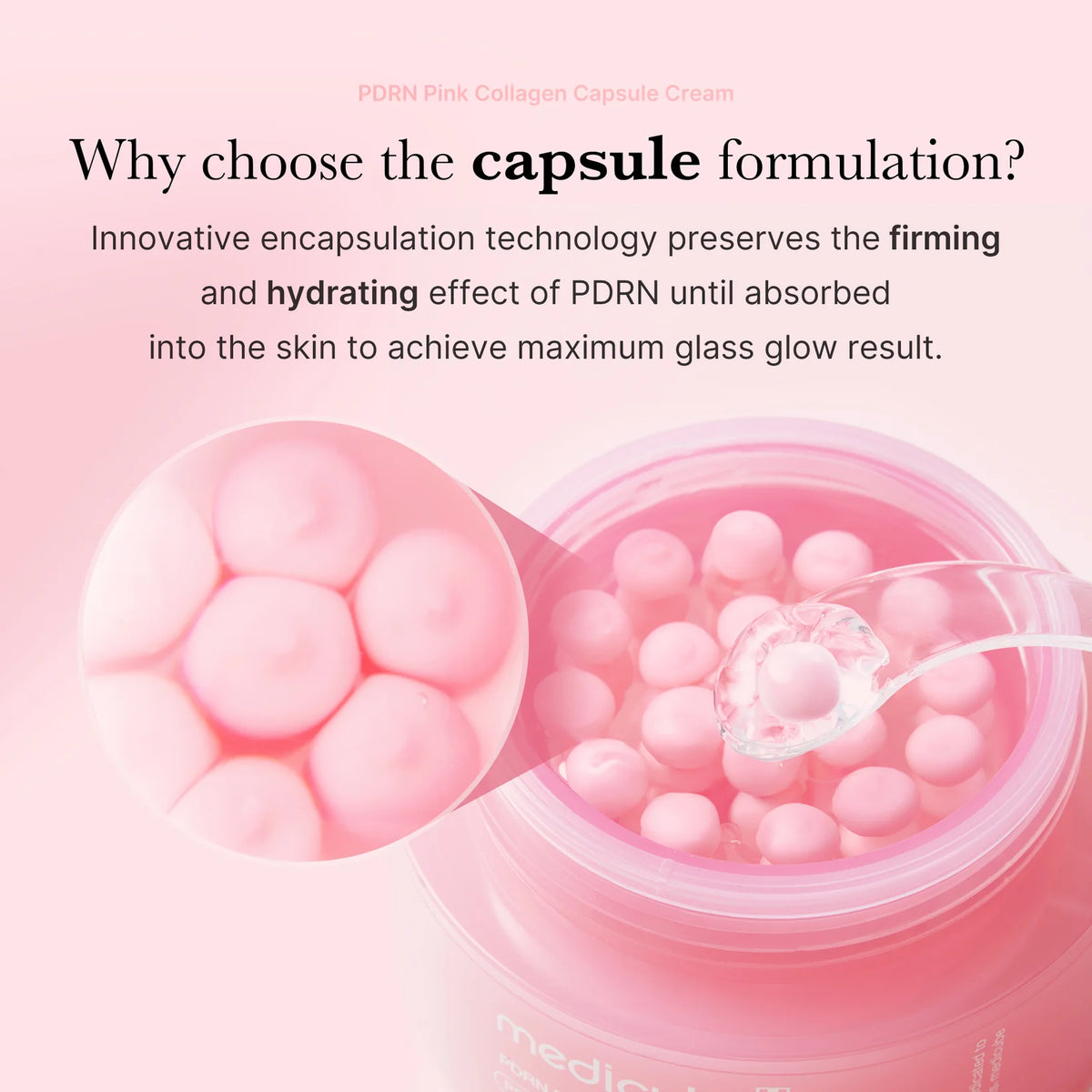 Medicube PDRN Pink Collagen Capsule Cream – 55g | Niacinamide 5% & Skin Hydration Cream
