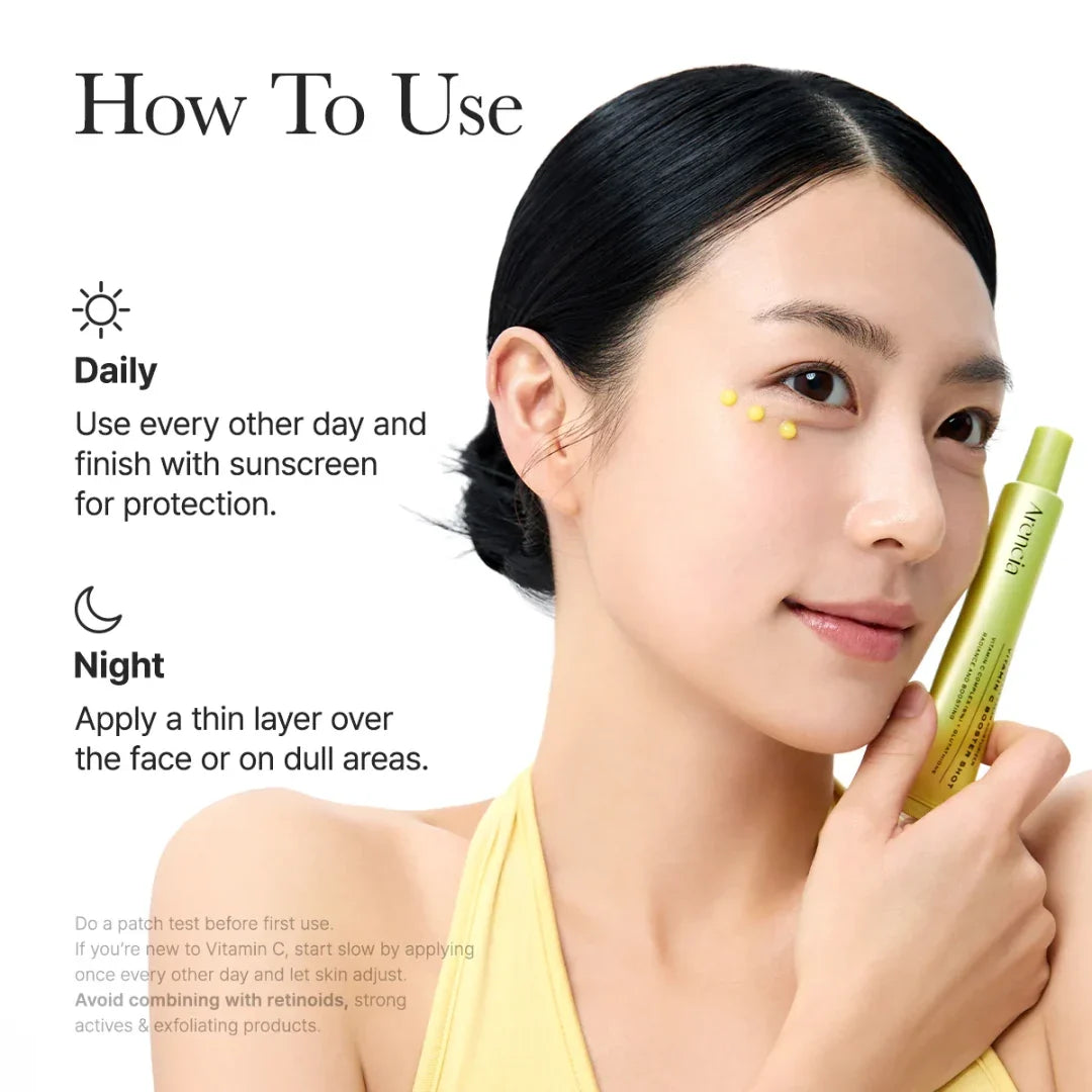 a skincare product with usage instructions