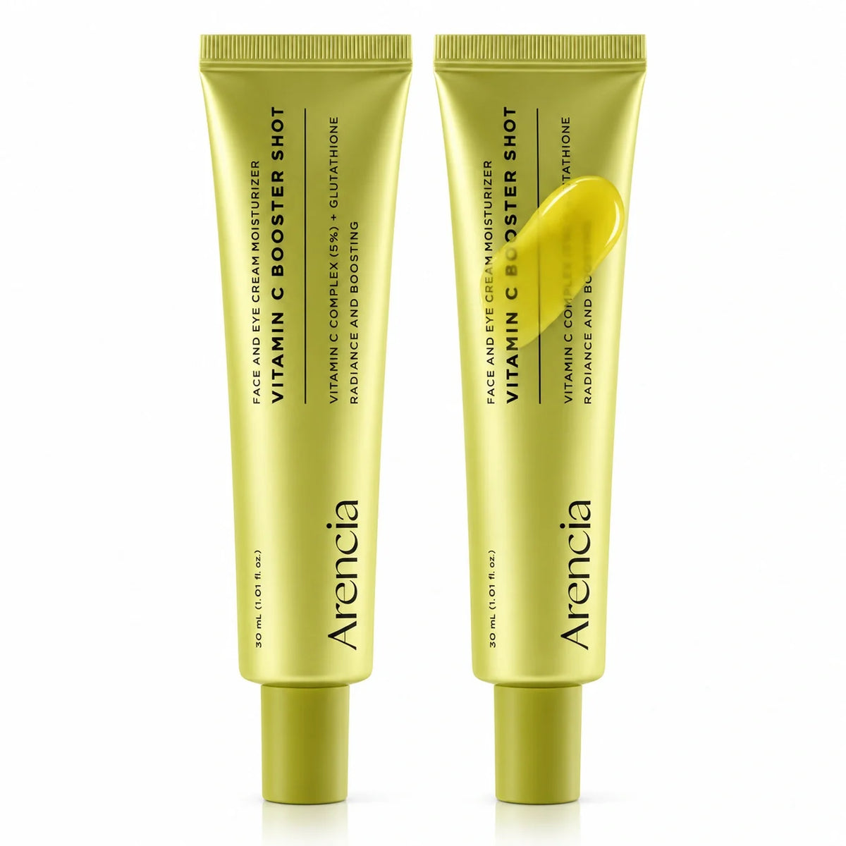 High-quality skincare cosmetic tube with elegant metallic green packaging.